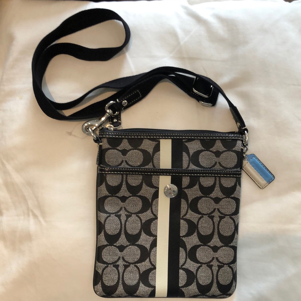 Black and Grey Coach Bag